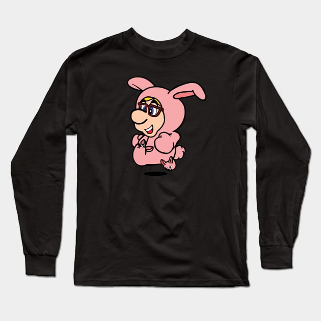 Pink Nightmare Long Sleeve T-Shirt by VOLPEdesign